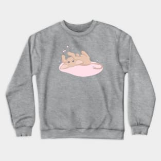 Cinnamon Oriental Shorthair Cat - Anime Aesthetic Cute Kitten Crewneck Sweatshirt